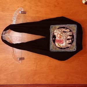 Vintage Bohemian Ethnic Tribal Sequines Elephant Animal Shoulder Bag Pur…